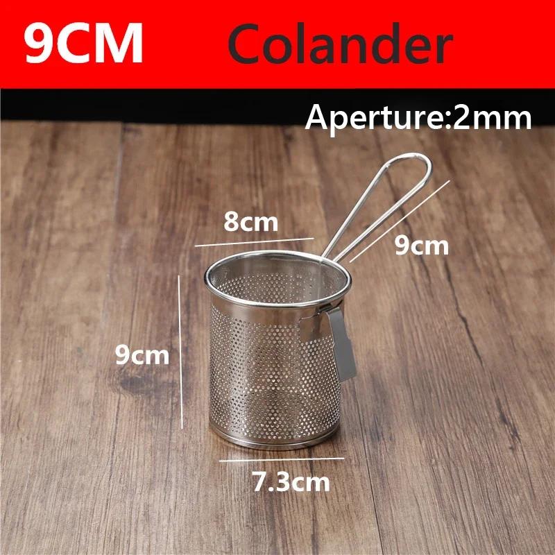 Nerezová ocel 304 horká Fritovací smažící koš Fritovací pánev Filtr Jídlo Cedník Únik oleje Síto na kakao Síťka nudle Knedlíky Sítko