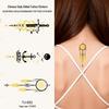 Chinese Style Waterproof Phoenix & Koi Tattoo Sticker - Long-lasting, Aesthetic Dunhuang Design for Arm & Collarbone