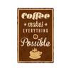 Coffee Tin Sign Vintage Metal Plaque Kitchen Coffee Bar Cafe Retro Posters Pub Wall Decorative Plates Home Decor 20*30 cm