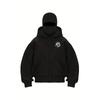 Y2K Fashion Twist Letter Design Trendy Logo Zip-Up Hoodie - Casual Loose Fit, Medium Stretch, Double