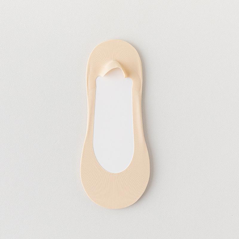 1 Paar Damensocken für den Sommer, dünn, flacher Mund, Schwamm, Dekompression, High Heels, rutschfest, kann nicht von den unsichtbaren Socken fallen