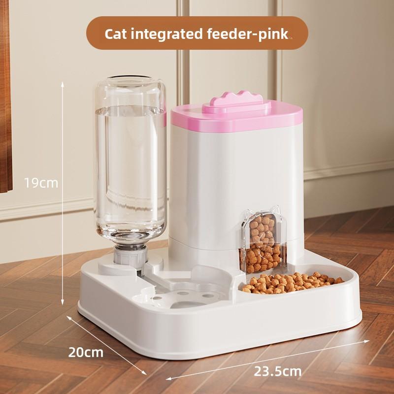 Automatic Pet Feeder Double Bowl for Cats and Dogs with Automatic Water and Food Refill