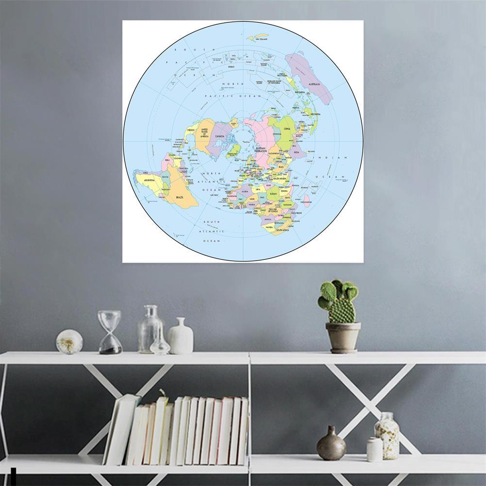English Map-Northern Hemisphere Topographic Map-Countries,Wall Hanging Tapestry,Geographical,Tourism/Education Tool