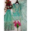 Bellissimo Salwar Kameez Pakistano da Festa Designer Bollywood Top Tuta Sharara