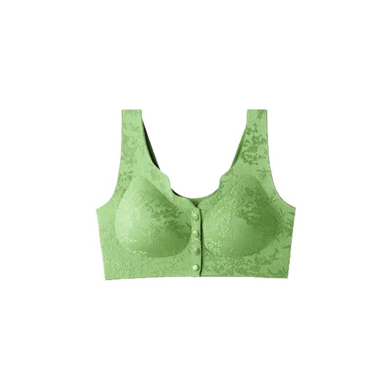 Chinesischer Stil Präge Jacquard Frontverschluss Bügelloser BH für Frauen mittleren Alters und ältere Frauen
