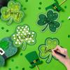 Shamrocks Clover Cutouts for Classroom Bulletin Board Decorations,Large St. Patrick's Day Shamrock Paper Cutouts for School Office Ireland Party