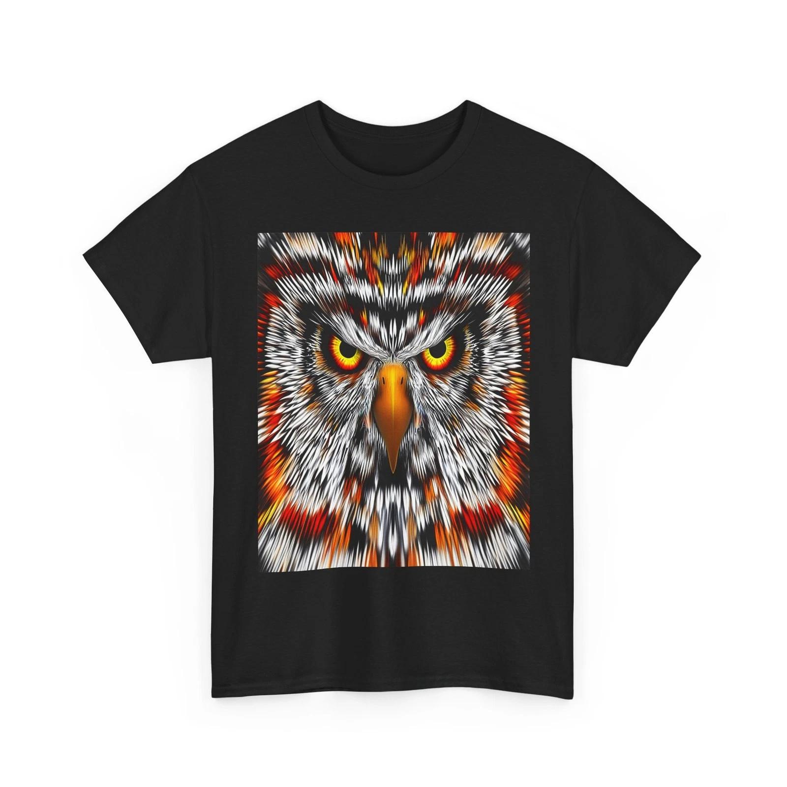 TRIPPY OWL ART TEE Tshirt COOL GIFT DAD MEN WOMEN BIKER RAVE EDC PARTY SHIRT S