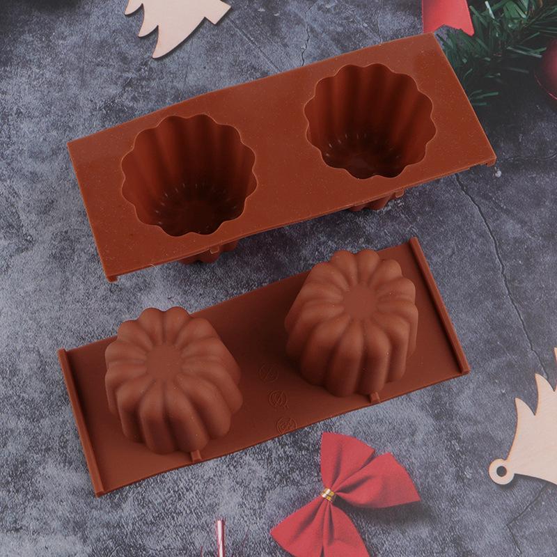 1Pcs Muffin Cupcake Baking Tray Bordelais Fluted Cake Pudding Mold 8/18 Holes Caneles Silicone Mold Diy Baking Kitchen Accessory