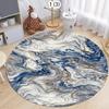 Luxurious Marble Colour Nature Black Gold Round Carpet Rug for Bedroom Living Room Decoration,pet Decor Floor Mat  Bedroom