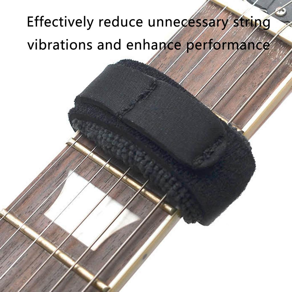 Guitar String Muter Guitar Beam Tape Damper, Adjustable Guitar Fretboard Muting Strap Musical Instruments Accessories