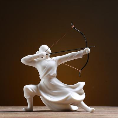 Iš Kinijos-Senovės Kinijos Kardininko Figūrėlės Ornamentas, Kovos Menai, Kung Fu Wuxia Figūrėlės, Neo-Moderni Dekoracija