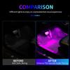 New LED Car Interior Atmosphere Foot Strip Light Accessories USB Lighter Environment Decorative Lights With LED Ice Blue Light