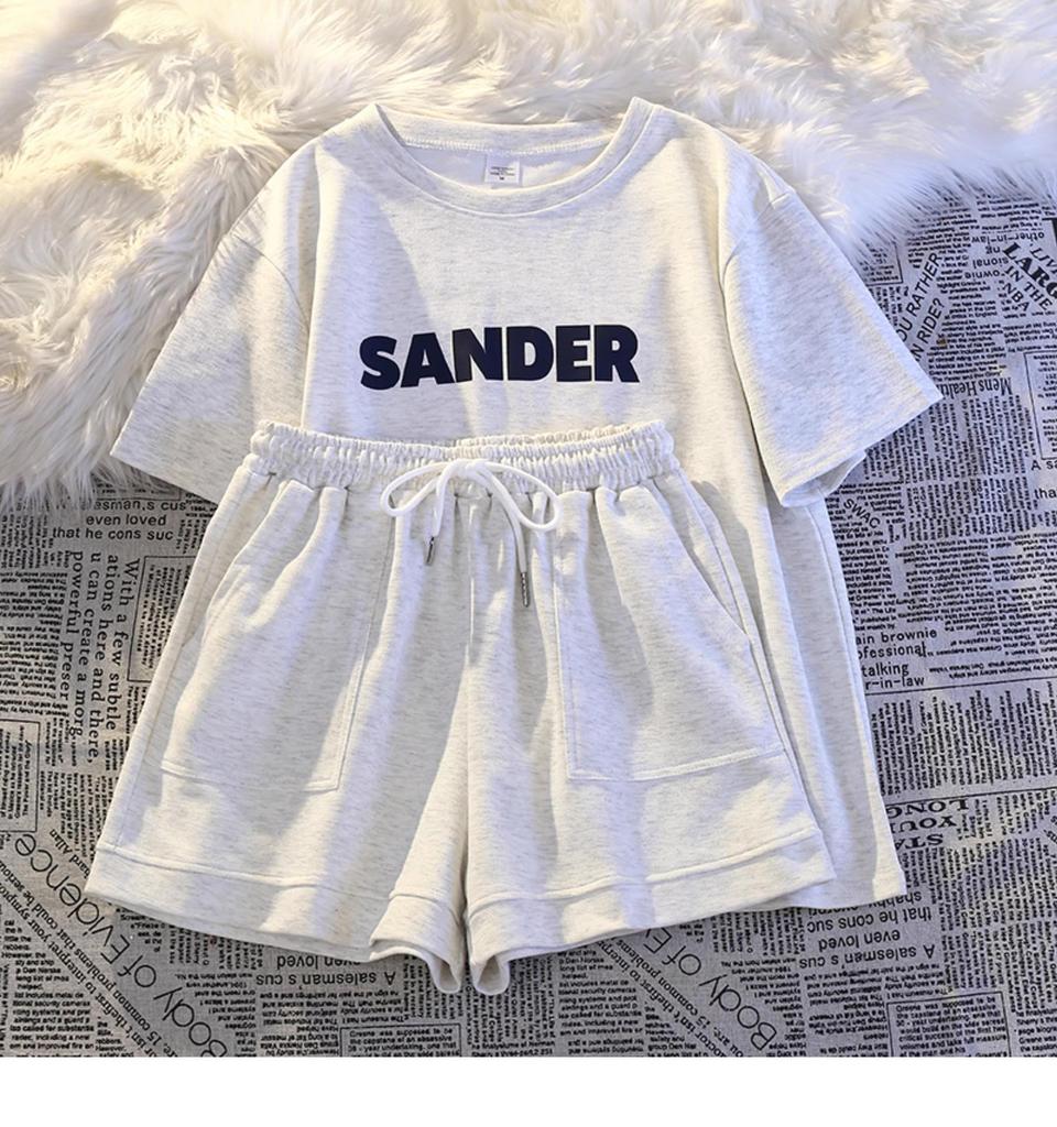 Women's Summer Short-Sleeve Shorts Set - Casual, Comfortable, Loose-Fit Two-Piece for Easy Style and Sports Comfort