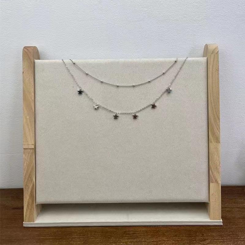 

Star-Shaped Beads Link Chain Necklace Fashionable Neck Jewelry Sweet Cool Star Necklace