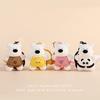 West Highland Terrier Pendant Plush Toy Puppy Car Keychain Dog Doll Accessories