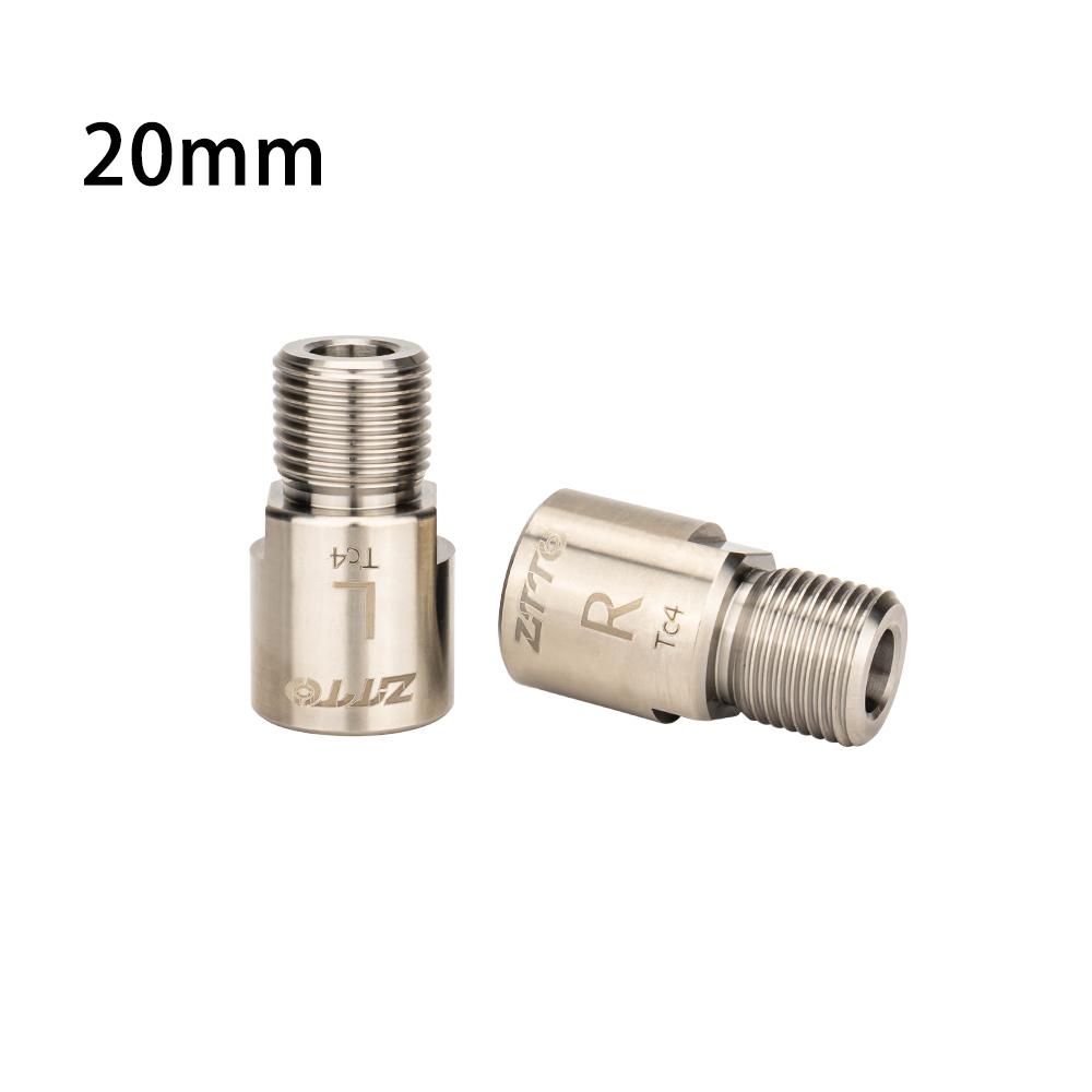 ZTTO 16mm/20mm Bicycle Pedal Axle Extension Bolts Spacers Titanium Ti Extender Axle Washer For MTB Road Bike Crank Accessories 6