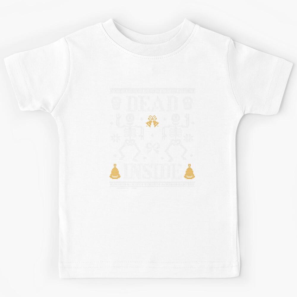 Dead Inside Ugly Christmas Kids T-Shirt 100