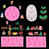 Candy Tree Hat Socks Silicone Mold Fondant Mold Christmas Baking DIY Supplies