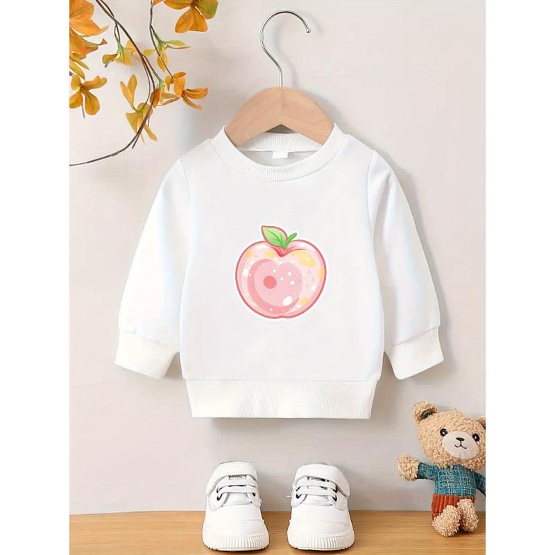 Easy Print Pattern, Comfortable And Skin-Friendly Sweatshirt for Baby Girls Aged 0-3 Years