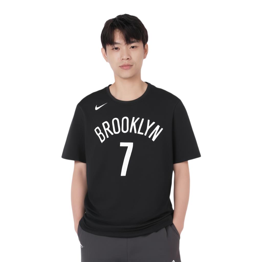 Nike X NBA Collaboration Brooklyn Nets 7 Jersey Breathable Crew Neck Short Sleeve T-Shirt Men Tops CV8505-019