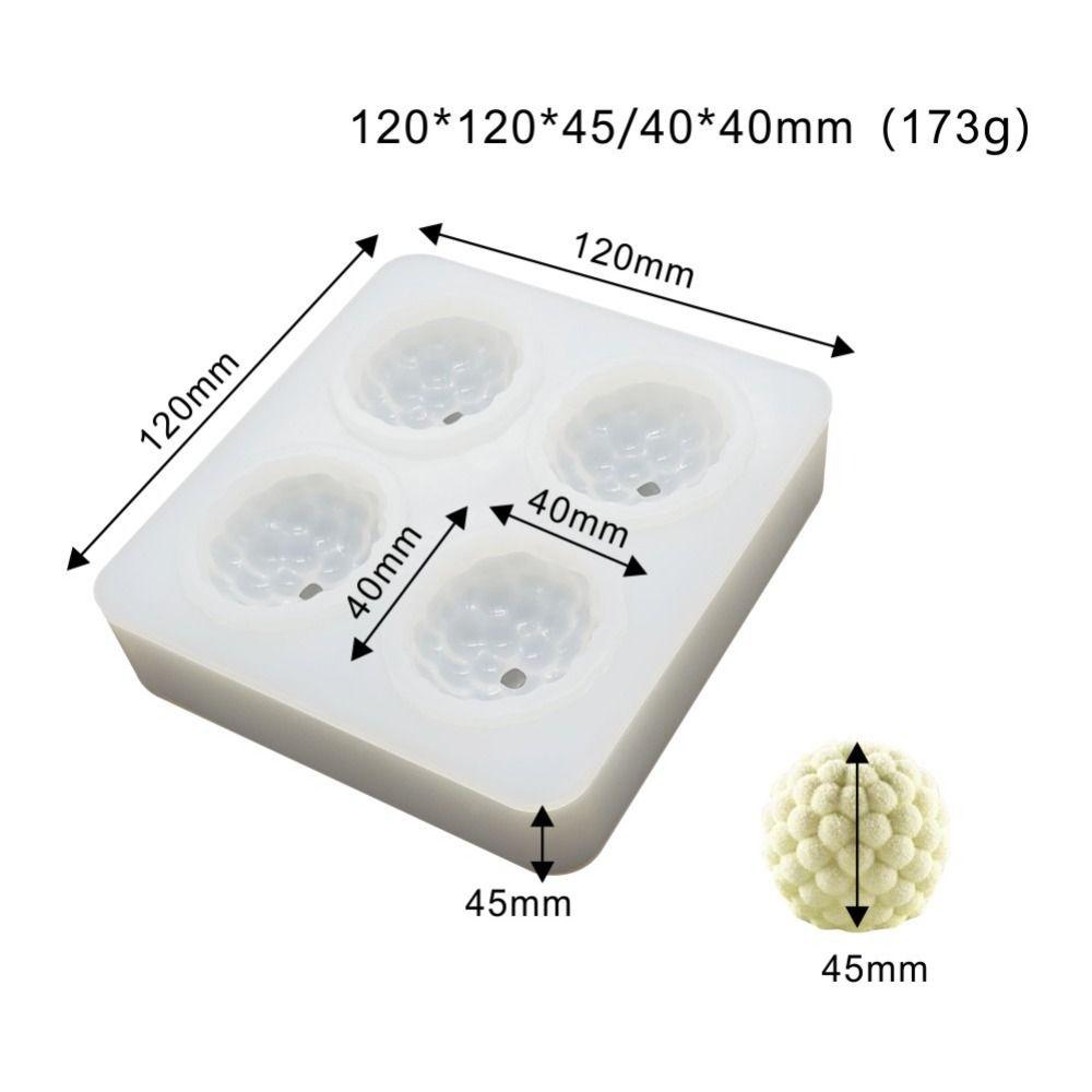 Candle Making Mousse Mold Baking Supplies Soap Mould Chocolate Raspberry Silicone Mold DIY