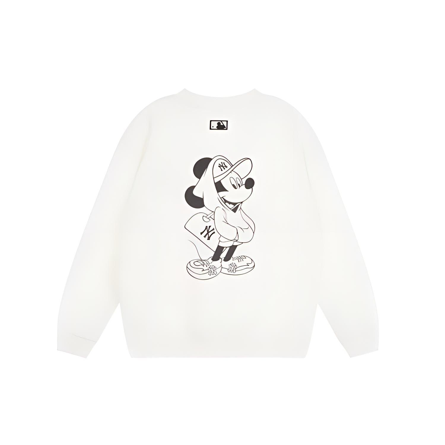 

New Disney X MLB X Disney Sweatshirts Unisex White 31MTK2011-50I XL