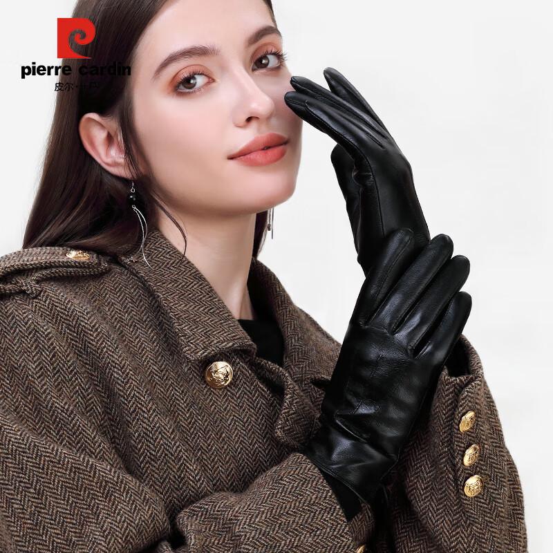 Pierre Cardin Women's Goatskin Touchscreen Winter Gloves