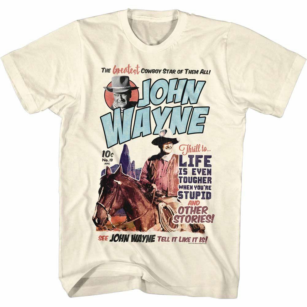 John Wayne The Greatest Natural Adult T-Shirt Mens Womens Tees Top 4XL