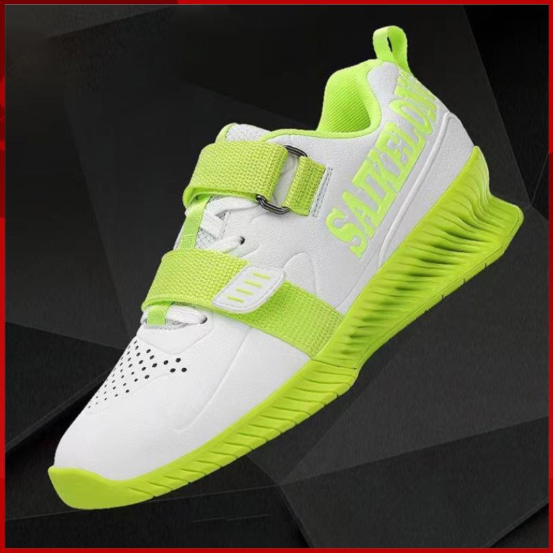 New Hook Loop Style Stable Weightlifting Boots for Men Women Size 39-46 3cm Heel Squat Shoes Fitness Luxury Brand Gym Shoes