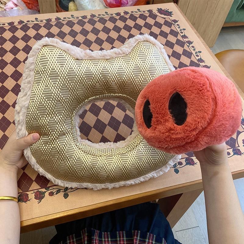 Plush Pig Cute Toy Cushion With Dual Texture For Home Office Gift Doll Kids