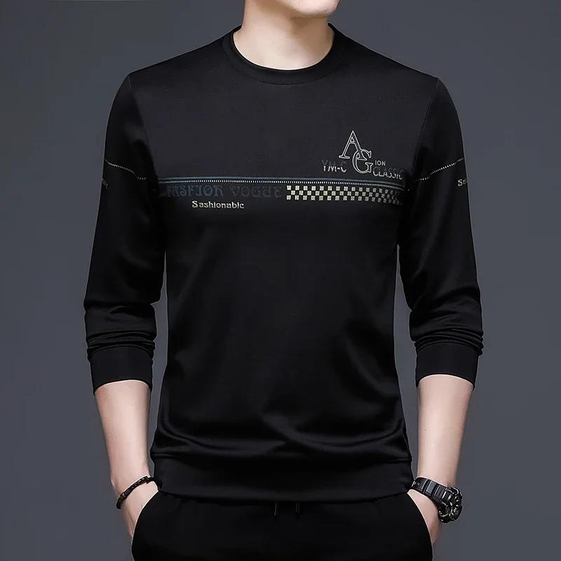 

Browon Autumn New Korean Men Clothes Long Sleeve Sweatshirt Men Casual Fashion Brand Pullover Solid Color Tops For Men M-3Xl 3XL