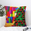Building Blocks Christmas Tree Square Pillow Case Throw Pillow Creative Cushion Covers