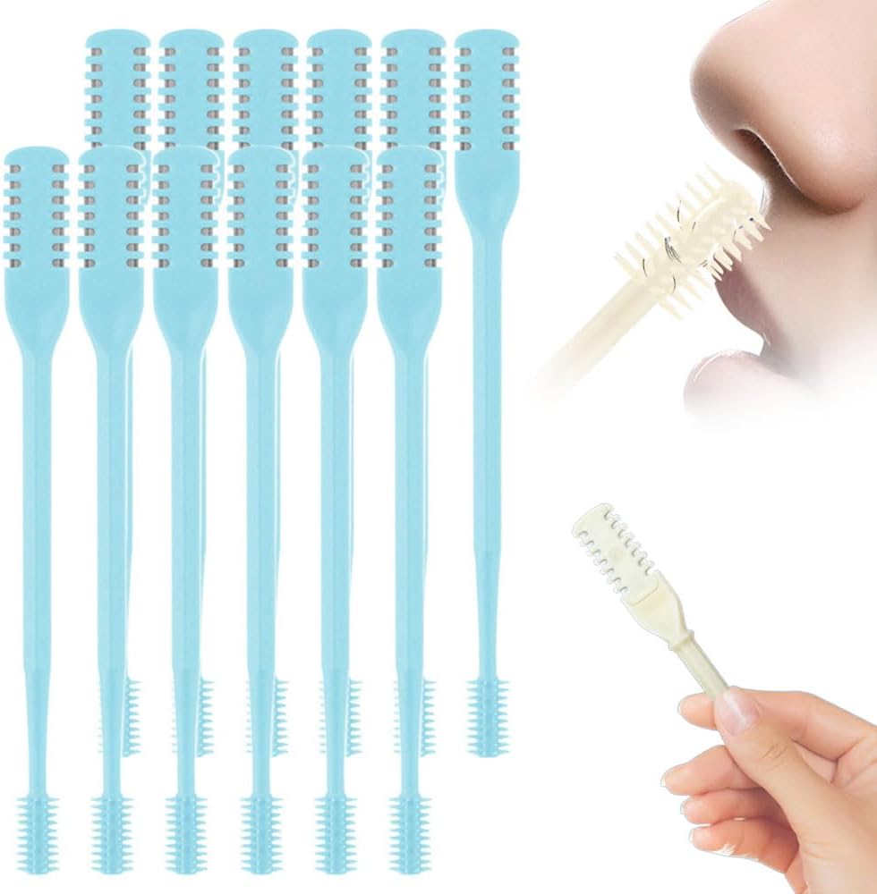 Nasal Hair Cutter,2025 Upgraded Manual 360° Rotating Nostril Hair Removal Tool Double Sided Nose Hair Blade,Nose Hair Trimmer
