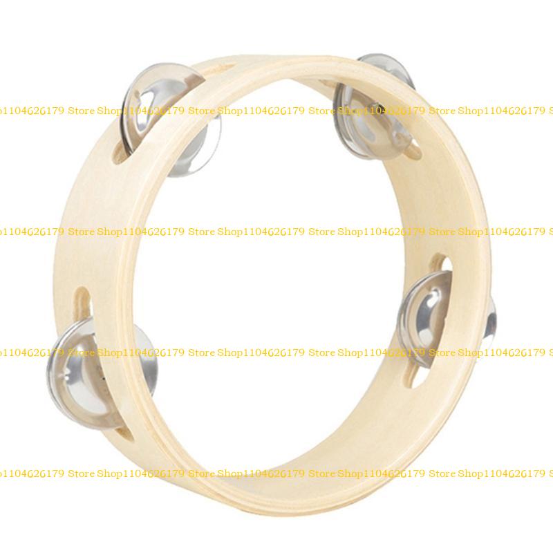 A1A2 Round Handbell Musical Tambourine Percussion Drum Musical Instrument