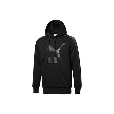 Puma Lässiger Print Hoodie Langarm Sweatshirt Herren Oberteile Schwarz 596739-01