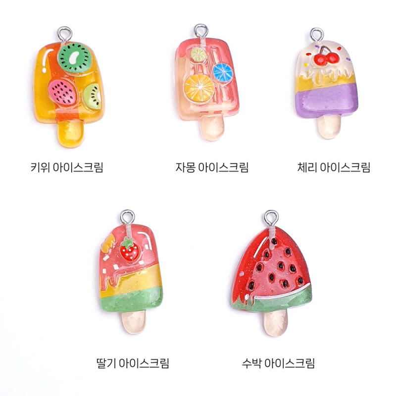 Acryl Frucht Eiscreme Schlüsselanhänger Zubehör Zubehör