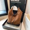 Borsa Tote con Giunture in Camoscio Borsa da Lavoro Premium Retrò Borsa da Donna
