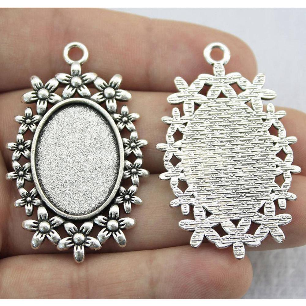 Owalna szklana baza kaboszonowa, oprawa, ramka pasująca 18x25mm 13x18mm, akcesoria, części, męska biżuteria, masywna, oryginalna dla Ciebie