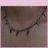 Punkstil Spikig Legeringshalsband För Unisex Modernt Trendigt Choker Kedja Accessoar