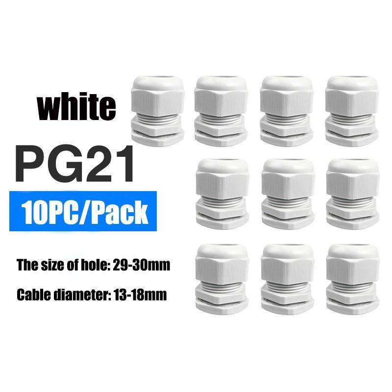 10pc Waterproof Cable Seal Set Plastic Connector IP68 Cable Secure Nylon Connector