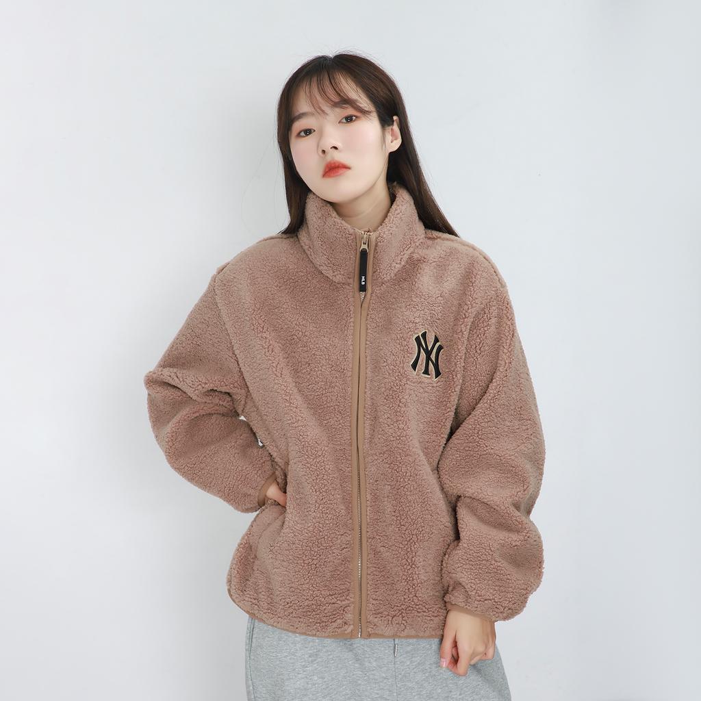 New MLB New York Yankees Velvet Jackets Unisex Light Brown 3AJPF2916-50BGD