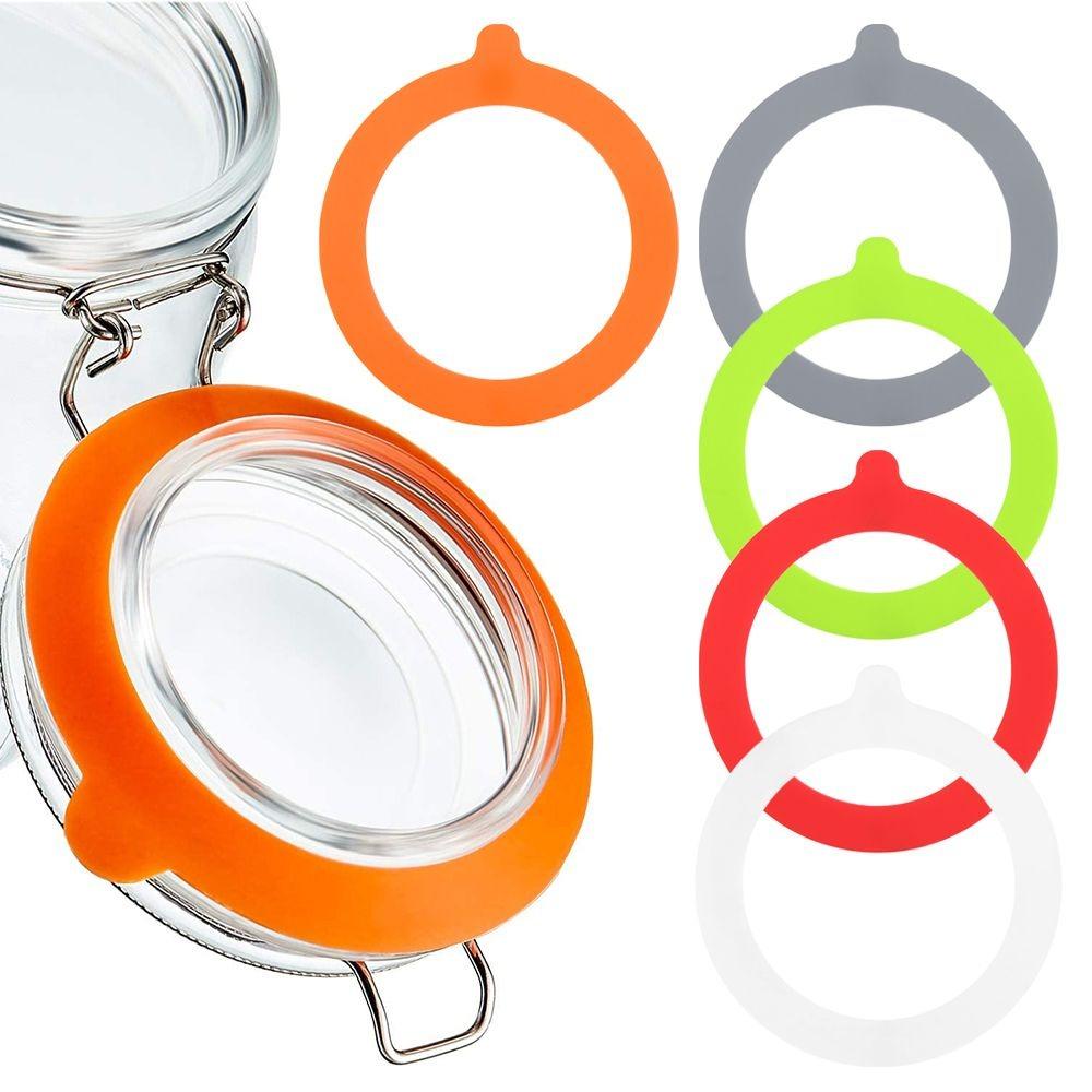 1Pc Leakproof Silicone Replacement Gasket Seals Reusable Seals Mason Jars O Rings Gaskets Rubber Sealings Canning Cup Accessory