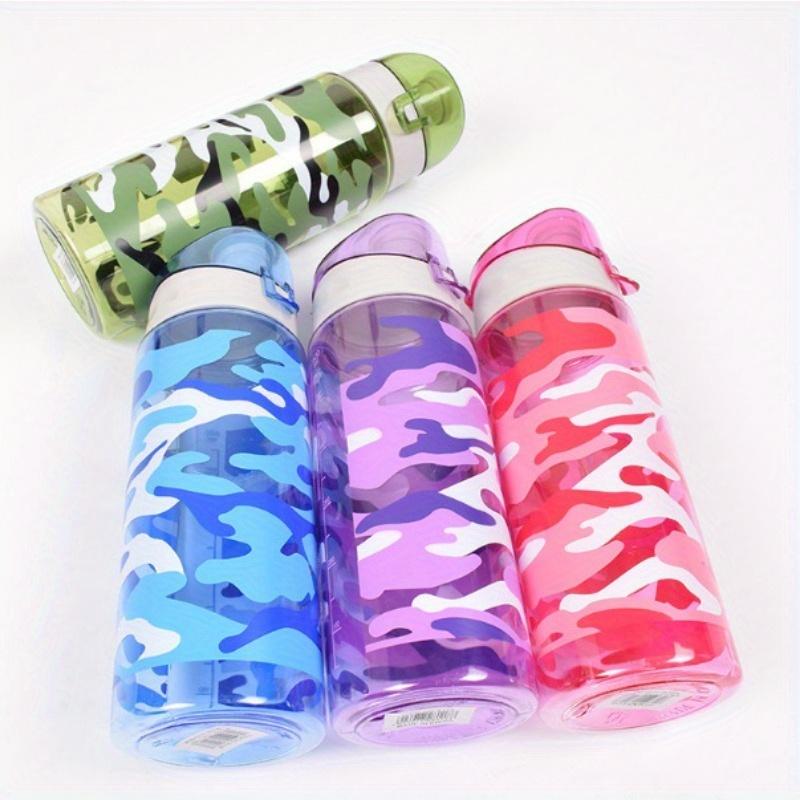 1PC Sports and Fitness PS Cup Outdoor Sports Water Bottle Portable and Simple Plastic Cup Camo Water Bottle.