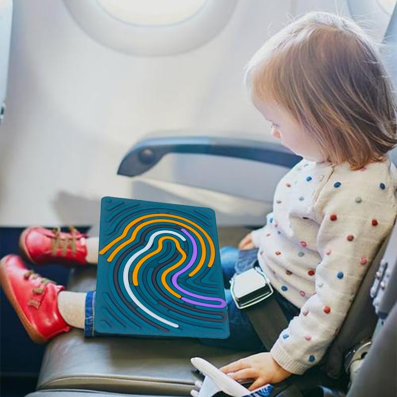 Silicone Sensory Activity Board Toys,Busy Board Fidget Antistress Anti Stress Relief Toys For Kids Children Adults Adhd Autism