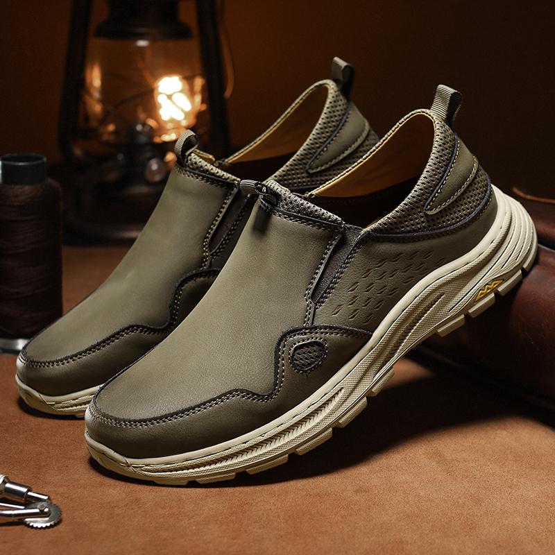 Handmade Genuine Leather Men's Casual Shoes Comfortable And Breathable Moccasins Men Business Flats Shoes