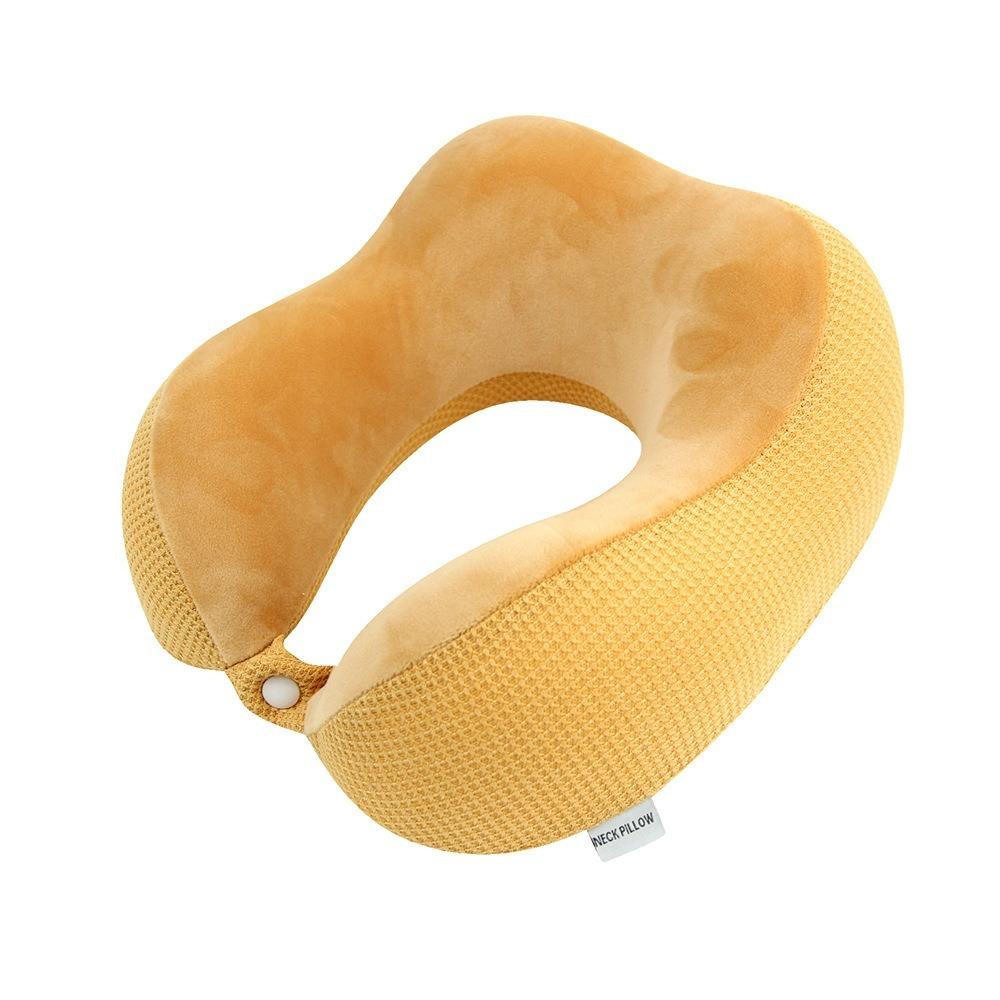 Slow Rebound U-shaped Pillow Soft Neck Support Durable Travel Pillow  Car