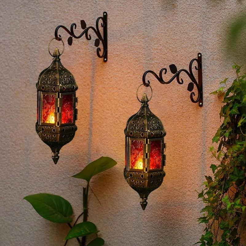 2Pieces Unique Styles Candle Holders with Multifunctional Hanging Easy Installation Decors Perfect Wall or Tabletops