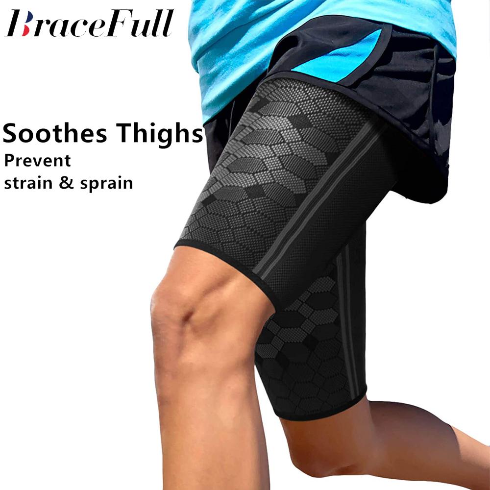 1Pcs Thigh Compression Sleeves For Quad And Groin Pain Relief Running Brace Support Wrap