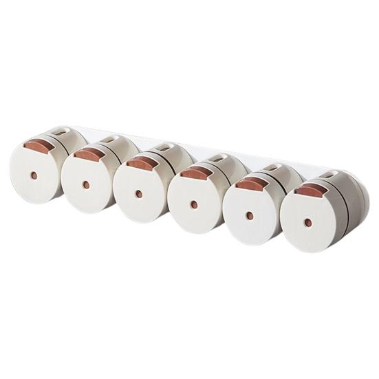 

Бутылка для приправ Магнитная присоска Кухонные принадлежности Съемная пищевая банка для специй Многоразовый контроль количества Простая установка 6pcs