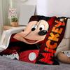 1pc Mickey Mouse Adventure Flannel Blanket Soft Warm Throw Blanket for Bedroom Living Room Bed Travel Camping Picnic Gift. M07220143